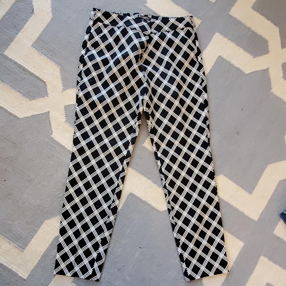 Patterned Columnist Pants - image 1